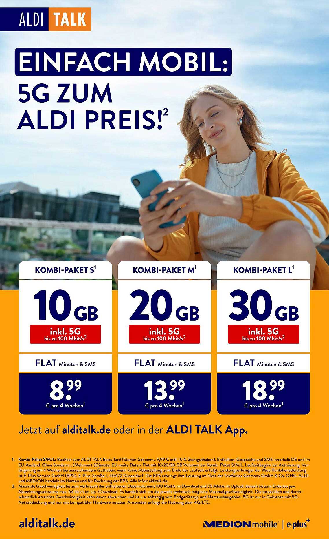 EINFACH MOBIL: 5G ZUM ALDI PREIS!