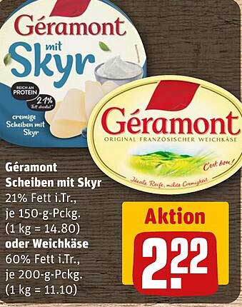 Géramont Scheiben mit Skyr