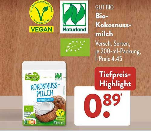 GUT BIO Bio-Kokosnussmilch