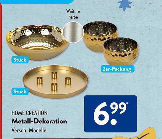 HOME CREATION Metall-Dekoration