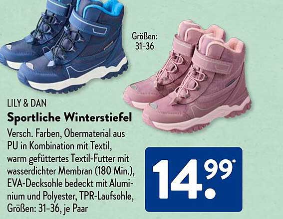 LILY & DAN Sportliche Winterstiefel