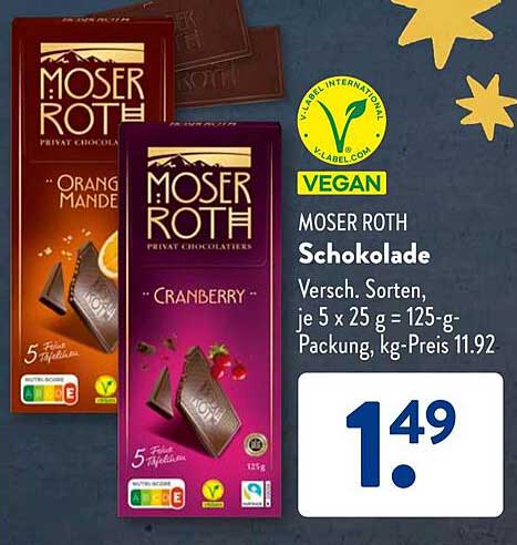 Moser Roth Schokolade