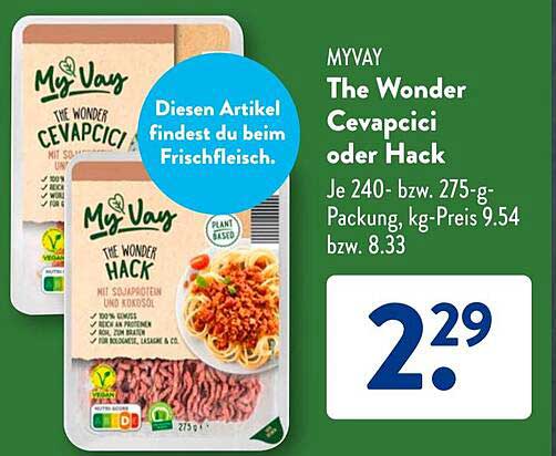 My Vay The Wonder Cevapcici oder Hack