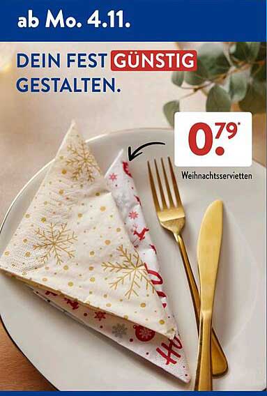 Weihnachtsservietten