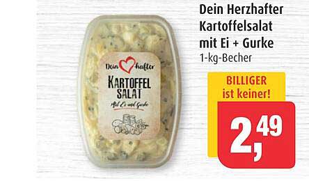 Dein Herzhaft er Kartoffelsalat mit Ei + Gurke