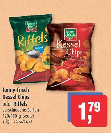 funny-frisch Kessel Chips oder Riffels