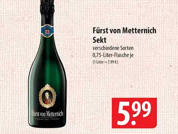 Fürst von Metternich Sekt