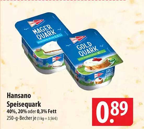 Hansano Speisequark