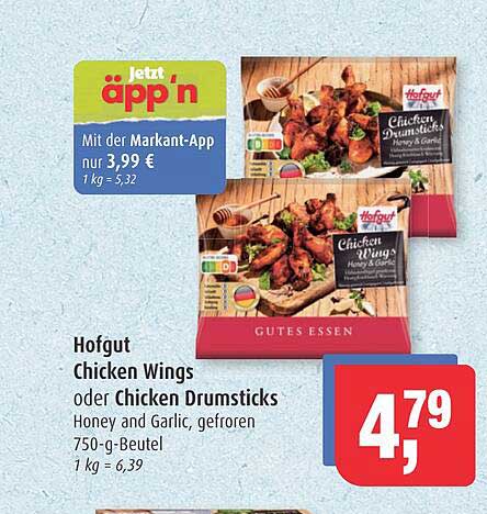 Hofgut Chicken Wings oder Chicken Drumsticks