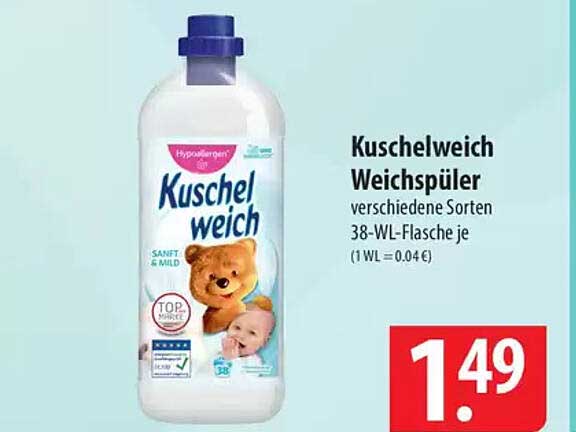 Kuschelweich Weichspüler