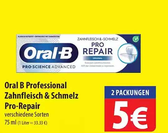 Oral B Professional Zahnfleisch & Schmelz Pro-Repair