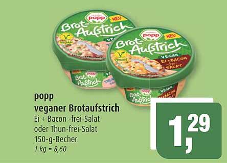 popp veganer Brotaufstrich