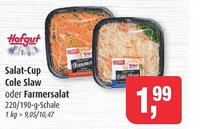 Salat-Cup Cole Slaw oder Farmersalat