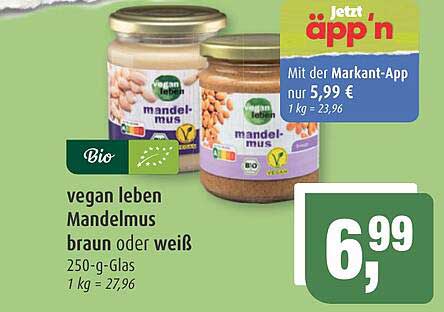 vegan leben Mandelmus braun oder weiß