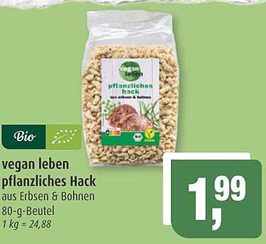 vegan leben pflanzliches Hack