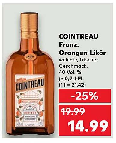 COINTREAU Franz. Orangen-Likör