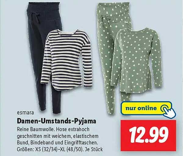 Damen-Umstands-Pyjama