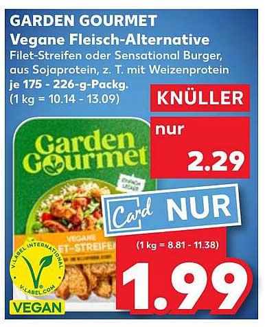 GARDEN GOURMET Vegane Fleisch-Alternative