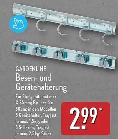 GARDENLINE Besen- und Gerätehalterung