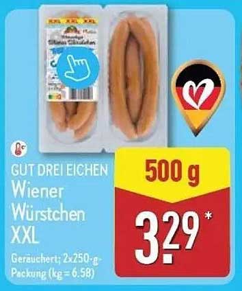 GUT DREI EICHEN Wiener Würstchen XXL