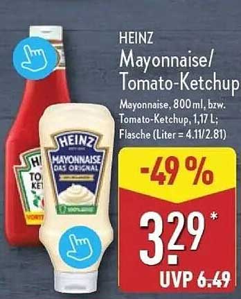 HEINZ Mayonnaise/Tomato-Ketchup