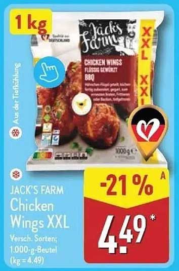 JACK'S FARM Chicken Wings XXL