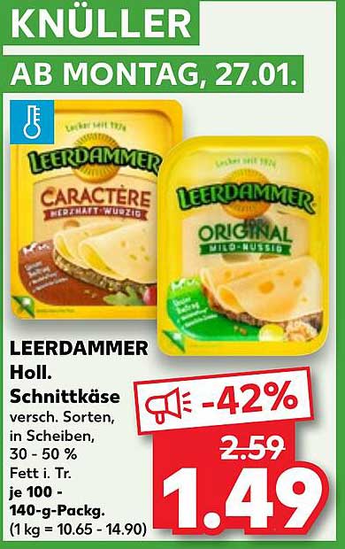 LEERDAMMER Holl. Schnittkäse