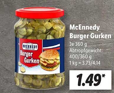 McEnnedy Burger Gurken