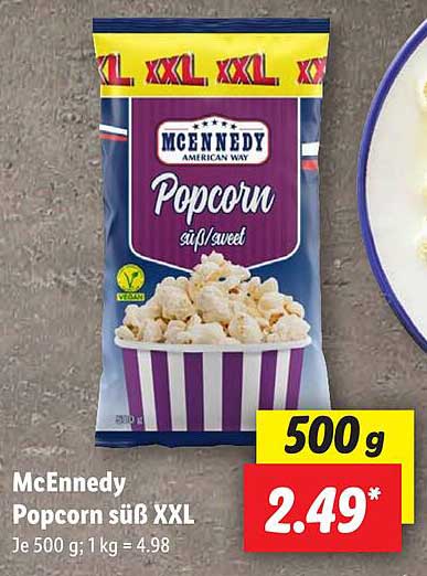 McEnnedy Popcorn süß XXL