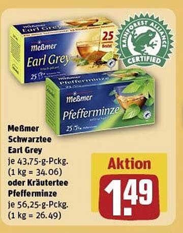 Meßmer Schwarzer Tee Earl Grey