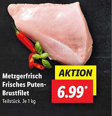 Metzgerfrisch Frisches Puten-Brustfilet