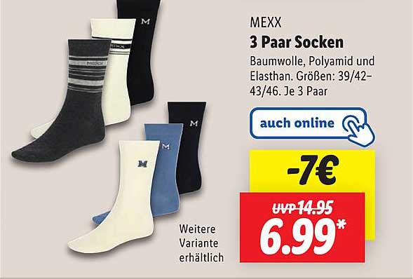 MEXX 3 Paar Socken