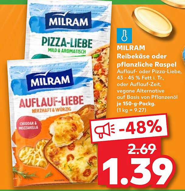 MILRAM Pizza-Liebe  
MILRAM Auflauf-Liebe  