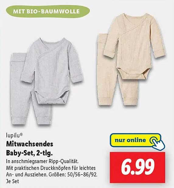 Mitwachsendes Baby-Set, 2-tlg.