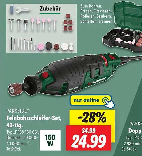 PARKSIDE® Feinbohrschleifer-Set, 42-tlg.