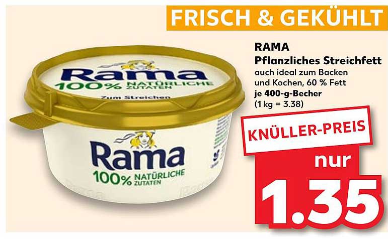 RAMA Pflanzliches Streichfett