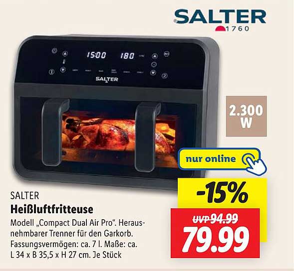 SALTER Heißluftfritteuse