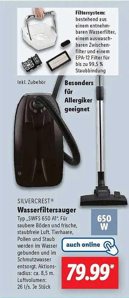 Silvercrest Wasserfiltersauger