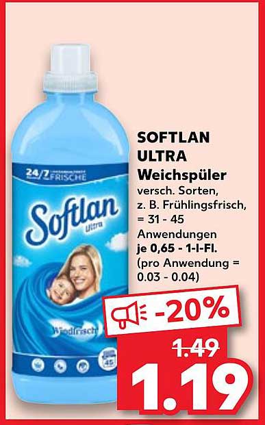 SOFTLAN ULTRA Weichspüler