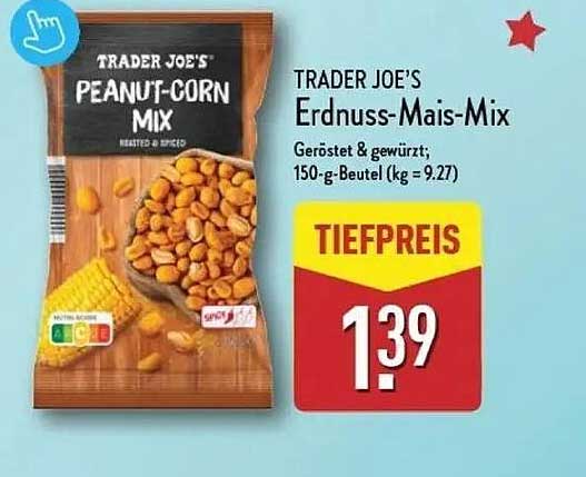 TRADER JOE'S Erdnuss-Mais-Mix