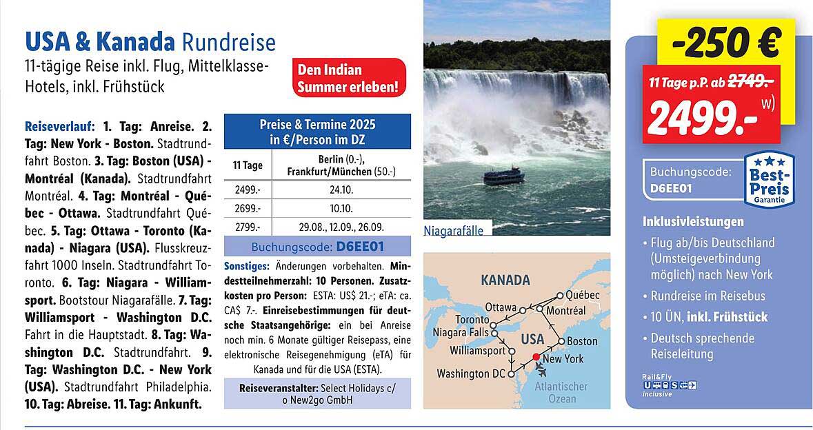 USA & Kanada Rundreise