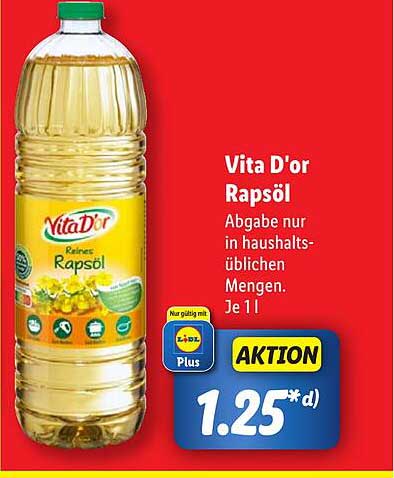 Vita D'or Rapsöl