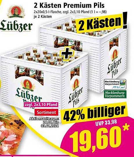 2 Kästen Premium Pils