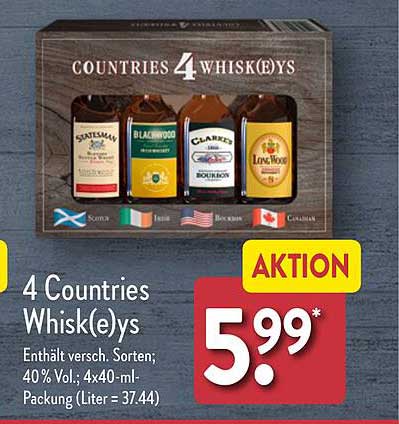 4 Countries Whisk(e)ys