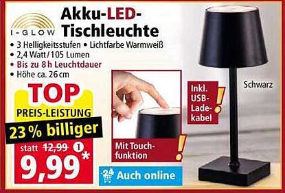 Akku-LED-Tischleuchte