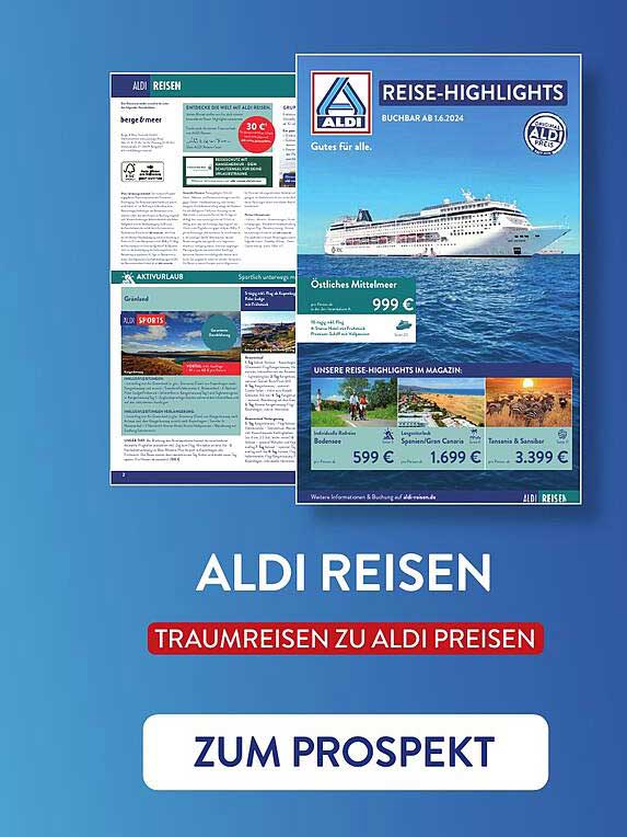 ALDI REISEN  
TRAUMREISEN ZU ALDI PREISEN