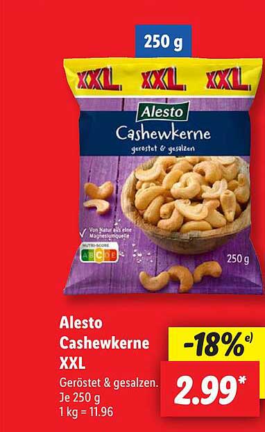 Alesto Cashewkerne XXL