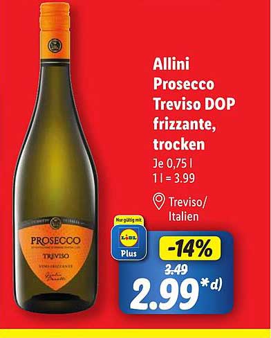 Allini Prosecco Treviso DOP frizzante, trocken