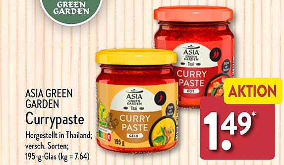 ASIA GREEN GARDEN Currypaste