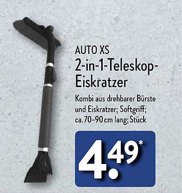 AUTO XS 2-in-1-Teleskop-Eiskratzer